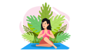 پیش‌نمایش فایل girl-doing-yoga-7665634 از پک یوگا و باشگاه
