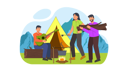 پیش‌نمایش فایل friends-camping-8186026 از پک کمپینگ