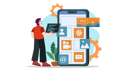 پیش‌نمایش فایل mobile-app-development-8185893 از پک توسعه برنامه
