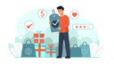 پیش‌نمایش فایل boy-giving-online-product-rating-8237513 از پک روز حقوق مصرف کننده