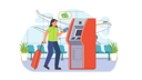 پیش‌نمایش فایل airport-check-in-8372354 از پک زمان سفر