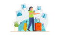 پیش‌نمایش فایل girl-going-on-vacation-8372352 از پک زمان سفر