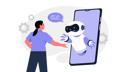 پیش‌نمایش فایل young-lady-talking-with-robot-on-mobile-12262852 از پک هوش مصنوعی