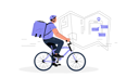 پیش‌نمایش فایل boy-doing-cycle-delivery-on-delivery-location-12361315 از پک تحویل اکسپرس
