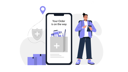 پیش‌نمایش فایل delivery-man-showing-delivery-address-12361317 از پک تحویل اکسپرس