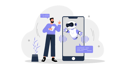 پیش‌نمایش فایل boy-doing-robot-chat-using-mobile-12336762 از پک تحول دیجیتال