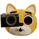 پیش‌نمایش فایل cat-taking-photo-11017106 از پک ایموجی گربه ناز