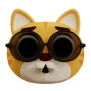 پیش‌نمایش فایل cool-cute-cat-11017116 از پک ایموجی گربه ناز