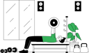 پیش‌نمایش فایل man-doing-weight-lifting-exercise-9586769 از پک ورزش