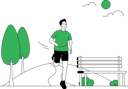 پیش‌نمایش فایل man-running-in-the-park-9586774 از پک ورزش