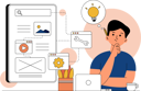 پیش‌نمایش فایل design-thinking-website-9781519 از پک فعالیت رابط و تجربه کاربری