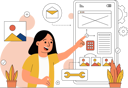 پیش‌نمایش فایل developer-working-on-wireframe-9781529 از پک فعالیت رابط و تجربه کاربری