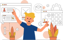 پیش‌نمایش فایل programmer-working-on-website-9781530 از پک فعالیت رابط و تجربه کاربری