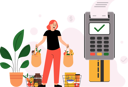 پیش‌نمایش فایل grocery-shopping-payment-using-pos-machine-9775627 از پک خواربار