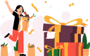 پیش‌نمایش فایل grocery-store-owner-make-giveaway-event-9775631 از پک خواربار