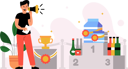 پیش‌نمایش فایل saleswoman-announcing-the-best-product-9775625 از پک خواربار