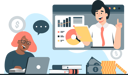 پیش‌نمایش فایل online-business-meeting-9781918 از پک تحلیلگر مالی