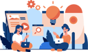 پیش‌نمایش فایل teamwork-brainstorming-idea-9782069 از پک توسعه وب