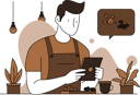 پیش‌نمایش فایل barista-is-mixing-coffee-bean-10463028 از پک فعالیت‌های دوستداران قهوه