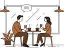 پیش‌نمایش فایل couple-enjoy-coffee-at-cafe-10463027 از پک فعالیت‌های دوستداران قهوه