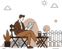 پیش‌نمایش فایل man-reading-newspaper-while-drinking-coffee-10463023 از پک فعالیت‌های دوستداران قهوه