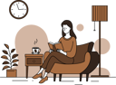 پیش‌نمایش فایل woman-reading-book-and-having-coffee-10463016 از پک فعالیت‌های دوستداران قهوه