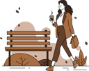 پیش‌نمایش فایل woman-walking-and-having-coffee-10463014 از پک فعالیت‌های دوستداران قهوه