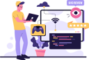پیش‌نمایش فایل boy-reviewing-online-game-10772430 از پک فعالیت بازی