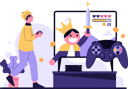 پیش‌نمایش فایل boy-winning-online-game-10772432 از پک فعالیت بازی