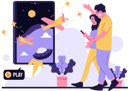 پیش‌نمایش فایل couple-playing-game-together-on-phone-10772436 از پک فعالیت بازی