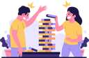 پیش‌نمایش فایل couple-playing-jenga-10772431 از پک فعالیت بازی