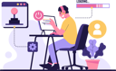 پیش‌نمایش فایل programmer-making-game-10772426 از پک فعالیت بازی