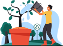 پیش‌نمایش فایل boy-watering-plants-10772421 از پک کمپین محیط‌زیست