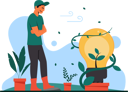پیش‌نمایش فایل businessman-is-planting-idea-tree-10772420 از پک کمپین محیط‌زیست