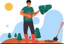 پیش‌نمایش فایل volunteer-carry-tree-for-planting-in-soil-10772410 از پک کمپین محیط‌زیست