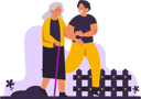 پیش‌نمایش فایل man-holding-his-elderly-mother-10913429 از پک روز مادر