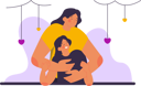 پیش‌نمایش فایل mother-hugging-her-daughter-10913436 از پک روز مادر