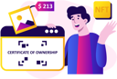 پیش‌نمایش فایل man-sells-pictures-on-nft-website-11573978 از پک توکن غیرمثلی (NFT)