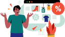 پیش‌نمایش فایل boy-doing-buying-discounted-online-goods-12058940 از پک جمعه سیاه