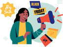 پیش‌نمایش فایل girl-doing-black-friday-sale-announcement-12058943 از پک جمعه سیاه