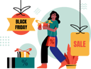 پیش‌نمایش فایل woman-hunting-black-friday-discounts-12058946 از پک جمعه سیاه