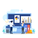 پیش‌نمایش فایل two-guy-discussion-about-financial-report-8862793 از پک حسابداری