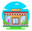 پیش‌نمایش فایل clothing-shop-11640452 از پک مجموعه ساختمان‌های مغازه