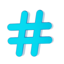 پیش‌نمایش فایل hashtag-8714091 از پک رابط کاربری