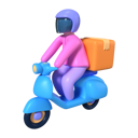 پیش‌نمایش فایل motorcycle-courier-8580368 از پک تجارت الکترونیک