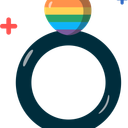 پیش‌نمایش فایل rainbow-heart-ring-11758477 از پک ماه افتخار