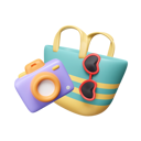 پیش‌نمایش فایل camera-with-picnic-bag-8705778 از پک تابستان جلد 2