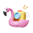 پیش‌نمایش فایل flamingo-ring-and-camera-8705782 از پک تابستان جلد 2