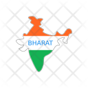 پیش‌نمایش فایل bharat-map-10431698 از پک 26 ژانویه روز جمهوری هند