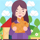 پیش‌نمایش فایل girl-playing-with-rabbit-2449951 از پک آدم‌های خوشحال